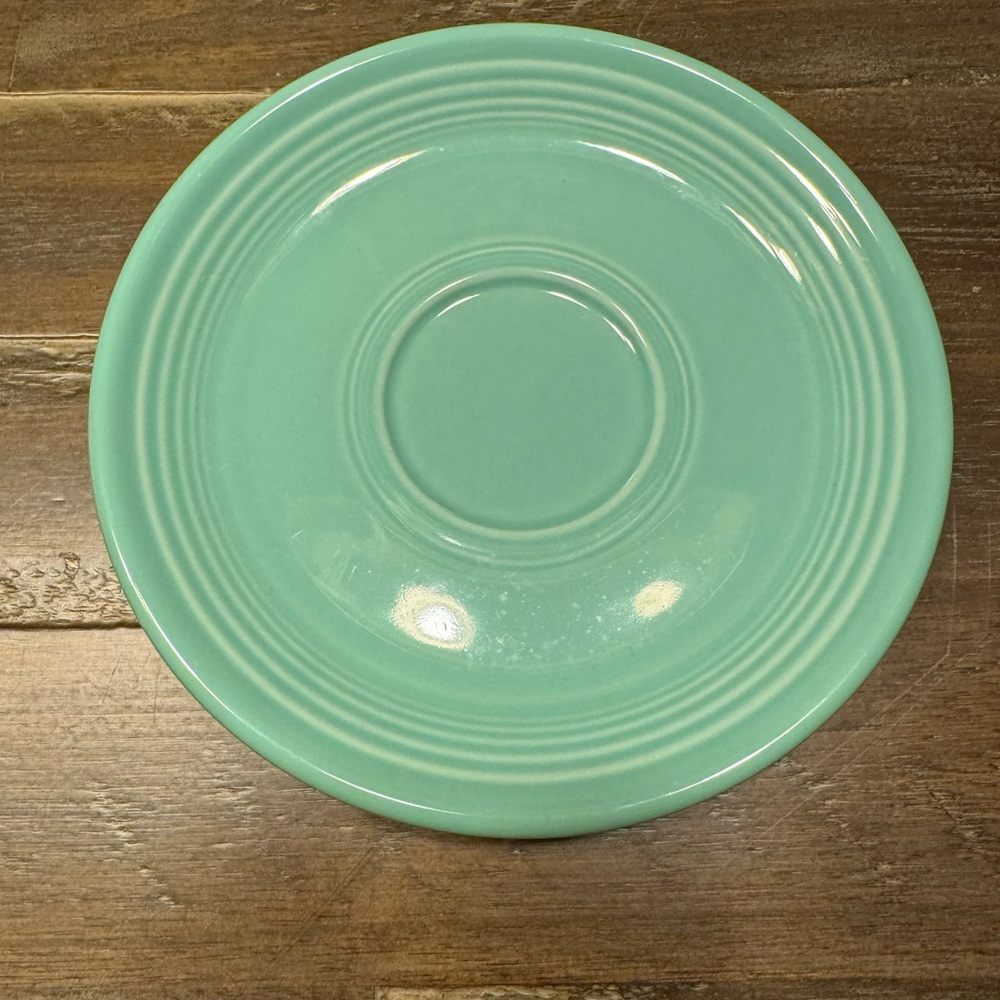 Elegant Fiestaware Green Ceramic Tea Saucer